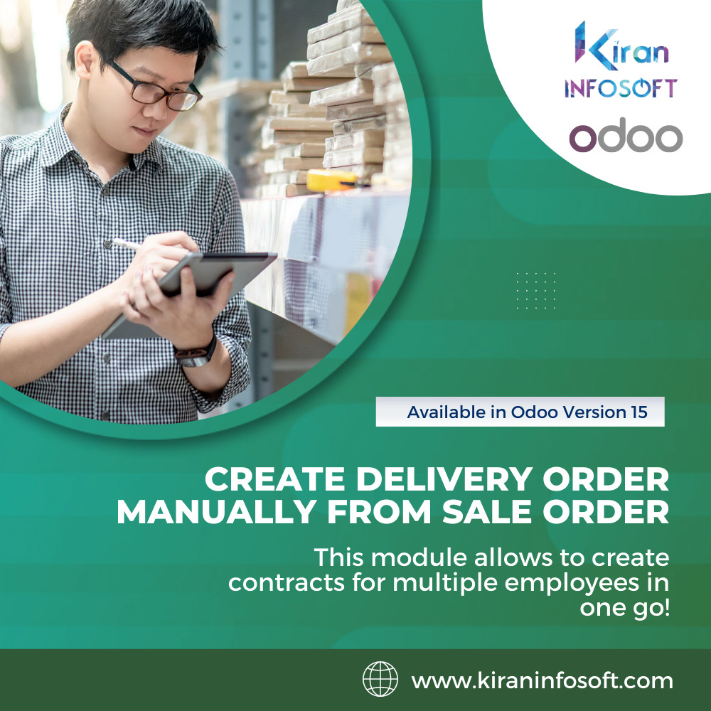 Create delivery order manually from sale order