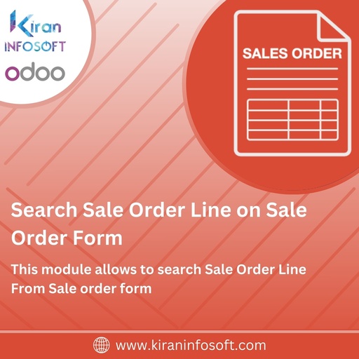 Search Sale Order Line on Sale Order Form
